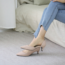 [GIRLS GOOB] Women's Pump Mary-Jane Heels 5cm Synthetic Leather - Made in Korea